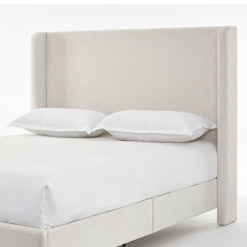 Tall Headboard Upholstered Bed Elegant Simplicity Bedroom Bed