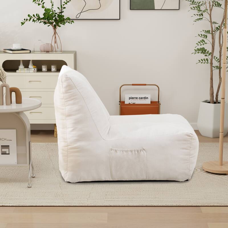 Bean Bag Chair,Lazy Floor Sofa Couch with Pocket