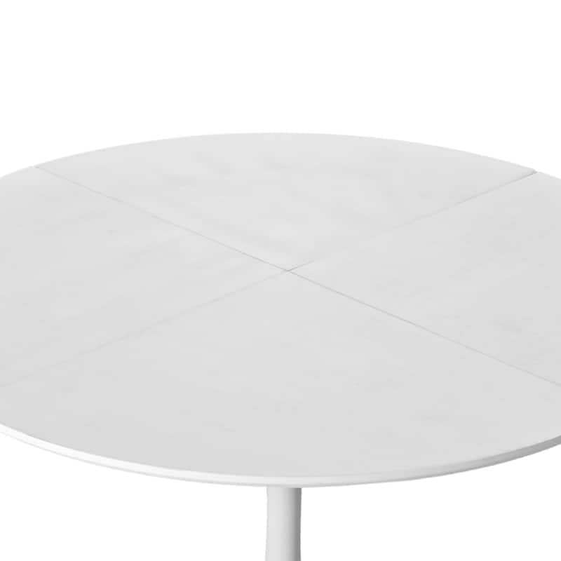 47.24"Modern Round Dining Table with Metal Base