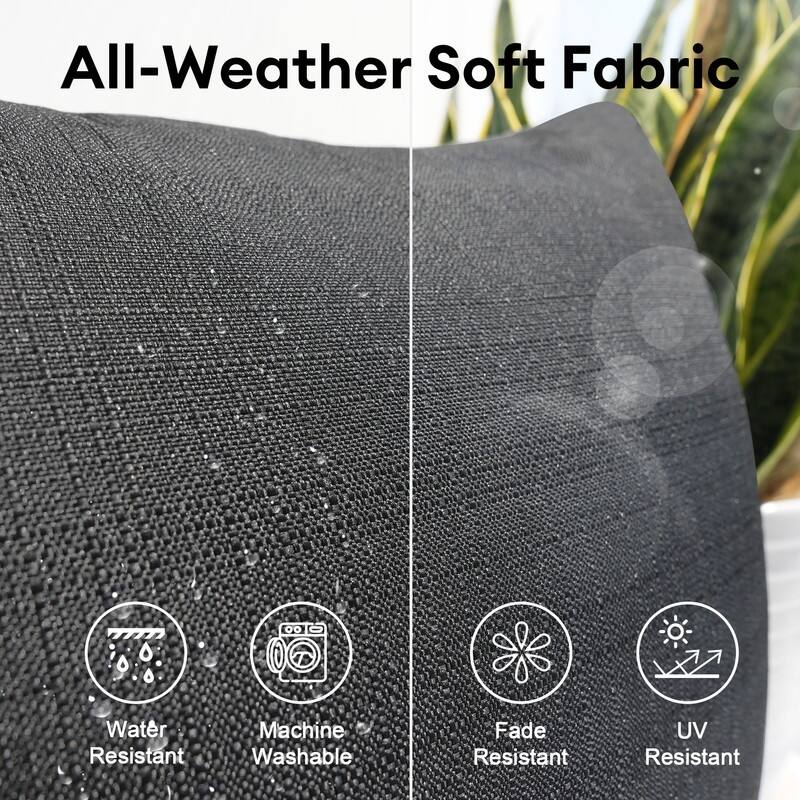 FINCATI 27" × 27" Outdoor Cushion Replacement Cover, Cushion Slipcover for Sectionals, Patio Seat Cover 27 Inches (COVER ONLY!)