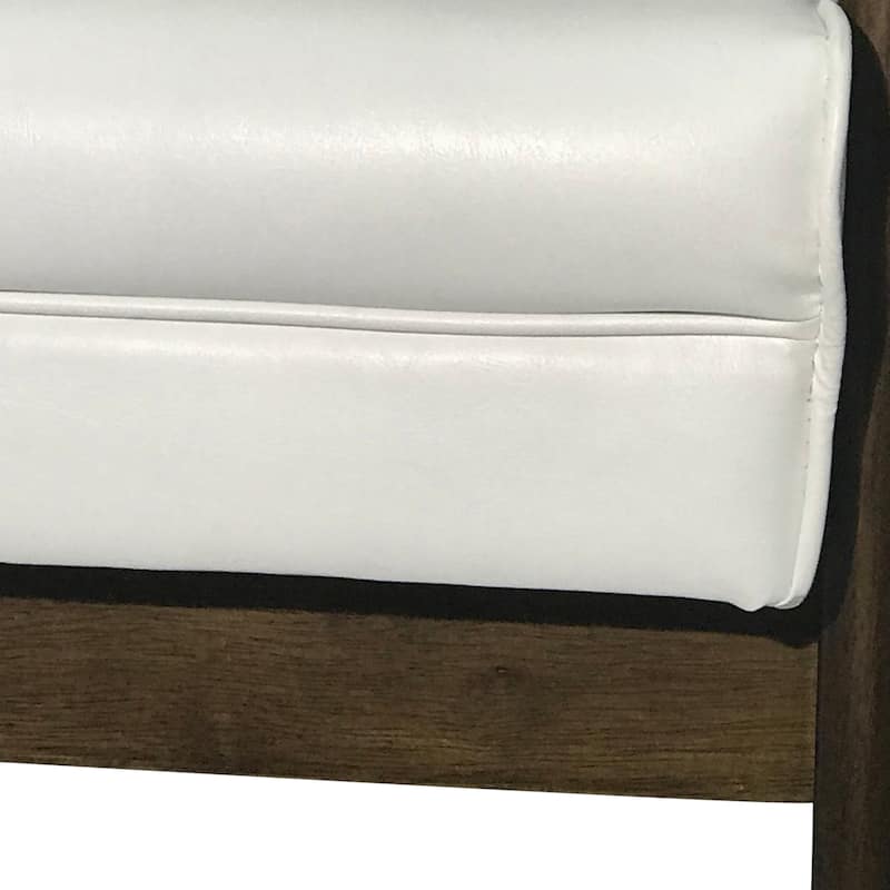 25.75" High Back Faux Leather Accent Chair
