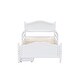 preview thumbnail 10 of 24, Twin Size Wood Platform Bed with Guardrails on Both Sides and Two Storage Drawers for Home For Home