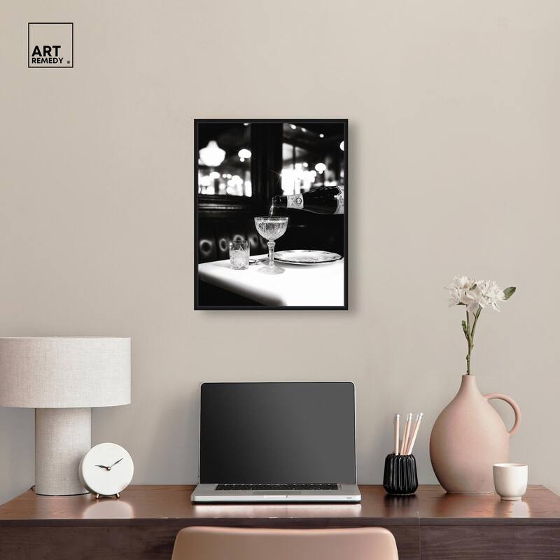 Sparkling in Monochrome II Canvas by Art Remedy