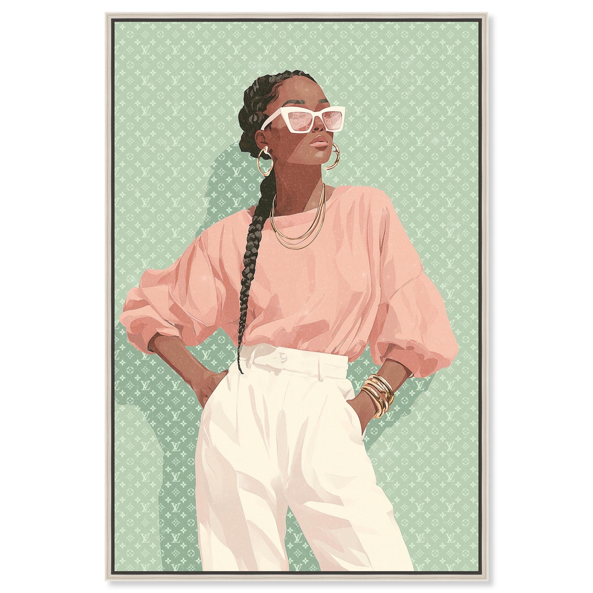 Fresh and Mint Style Fashion Art Prints Canvas Print by Art Remedy