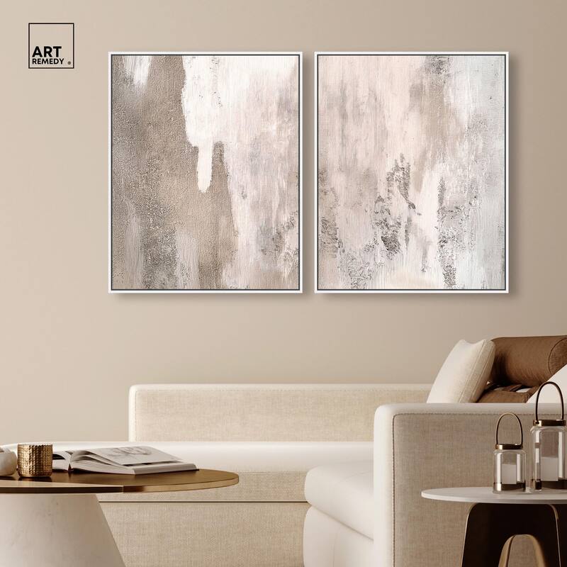 Striated Texture II Canvas Set of 2 by Art Remedy