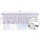 preview thumbnail 5 of 4, Lavender Purple Window Curtain Valance - Solid Color for Boho Shabby Chic Rose Watercolor Floral Collection Tiered Ruffled