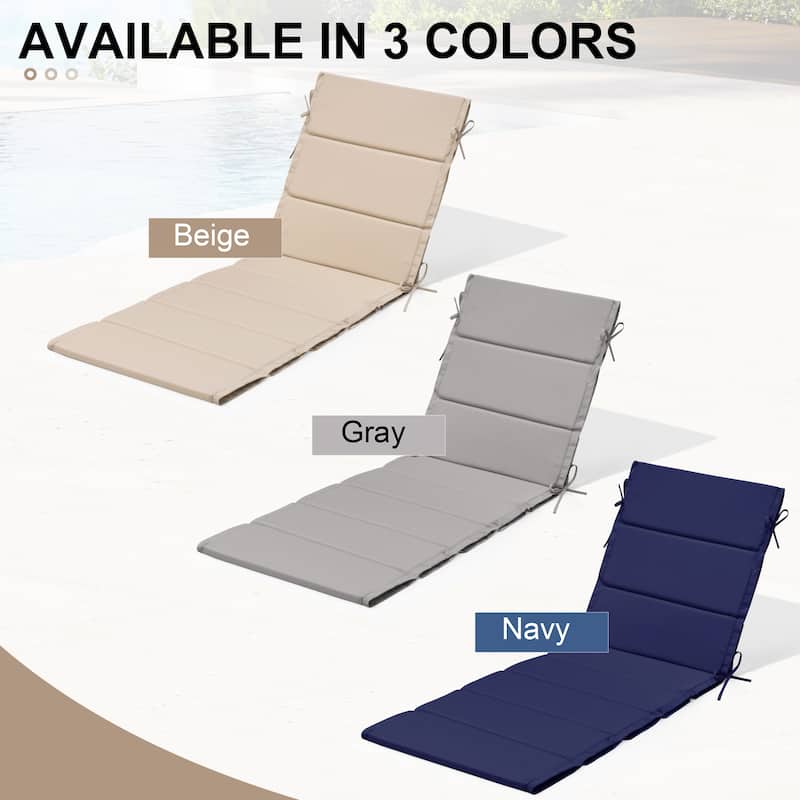 Outdoor Patio Chaise Lounge Cushion Lounger Cushion