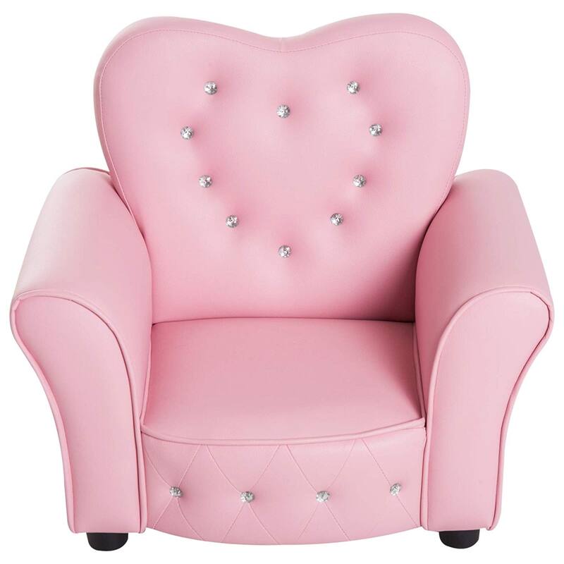 Taylor & Olive Estella Pink Upholstered Kids Chair
