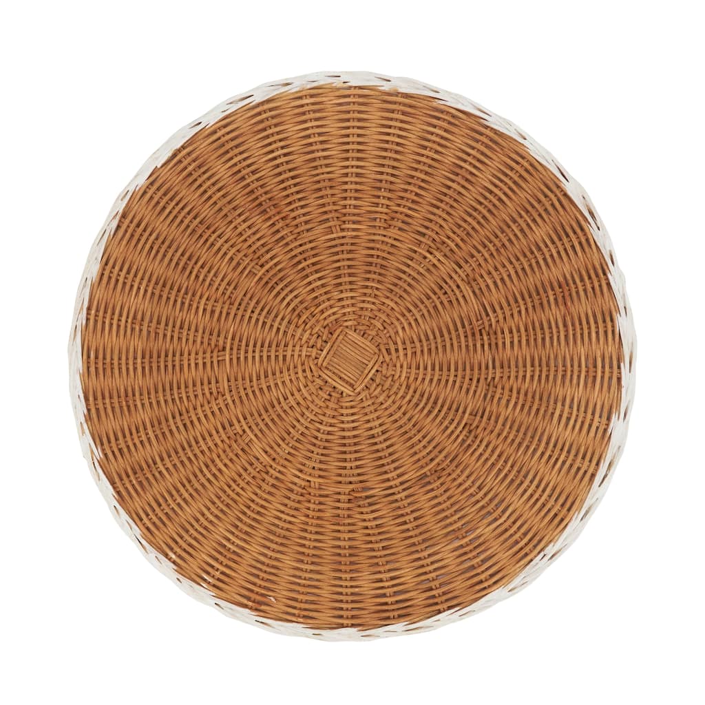 Natural Beauty Two-Tone Rattan Placemat (Set of 4)