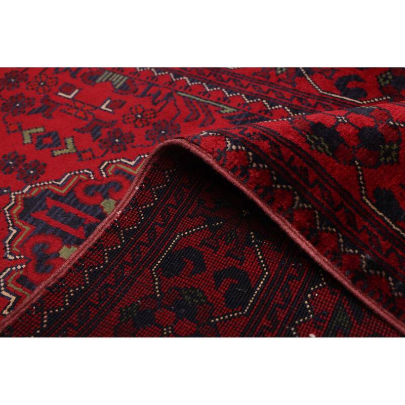 ECARPETGALLERY Hand-knotted Finest Khal Mohammadi Red Wool Rug - 2'8 x 7'