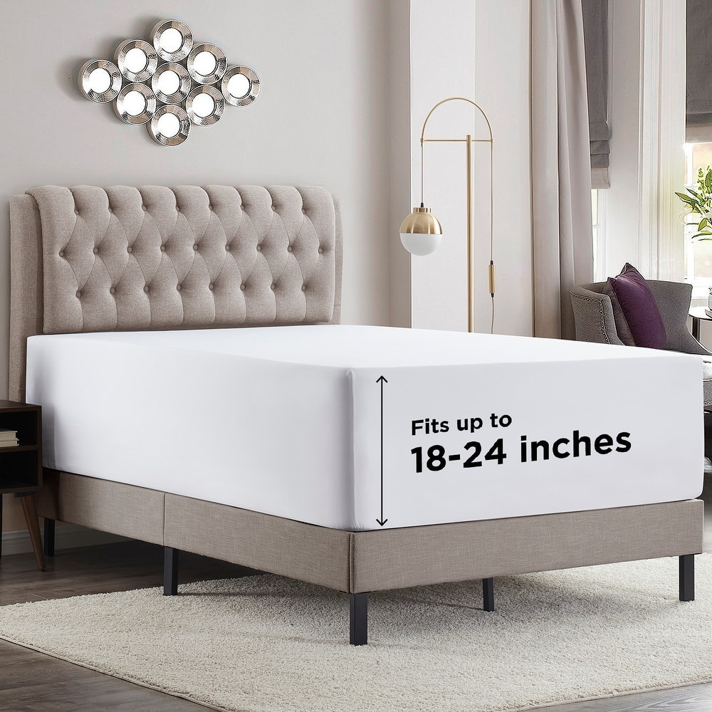 Empyrean Bedding Extra Deep Pocket Microfiber Fitted Sheet Set