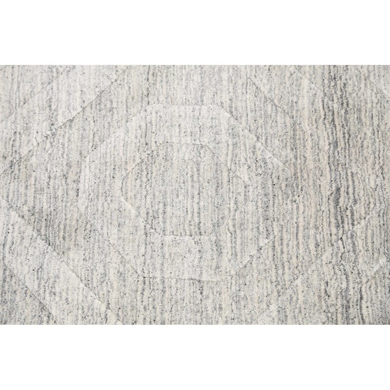 Contemporary Geometric Gabbeh Oriental Area Rug Wool Hand-knotted - 4'10" x 7'8"