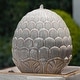 preview thumbnail 21 of 23, 36"H Beige/ Blue Oversized Artichoke Pedestal LED Ceramic Fountain by Glitzhome