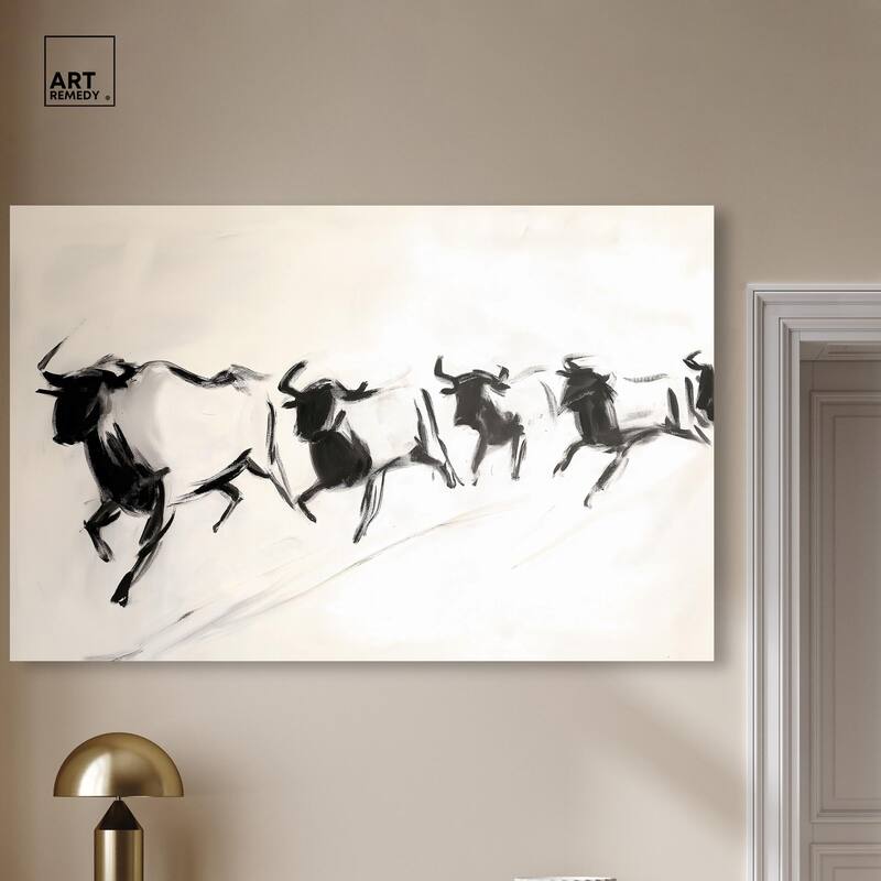 Bovine II Canvas by Art Remedy, Gallery Wrapped