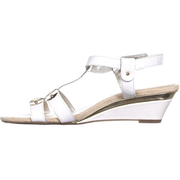 anne klein sandals white