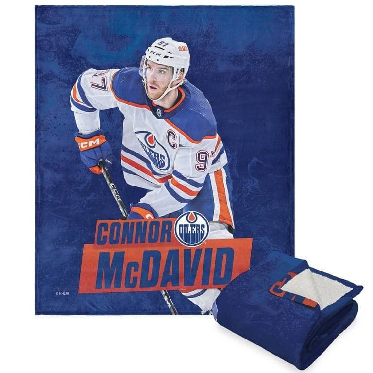 NHL Player Silk Touch Sherpa Throw Blanket