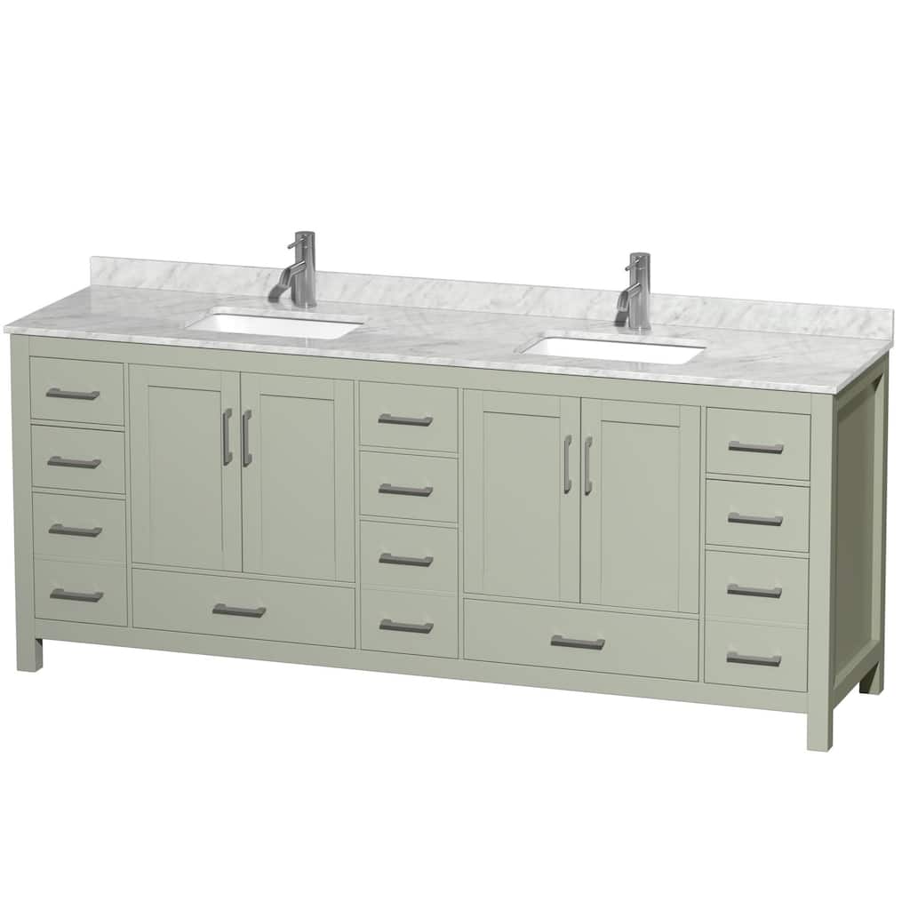 Wyndham Collection WCS141484DUNSMXX Sheffield 84" Free Standing Double