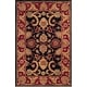 preview thumbnail 75 of 81, SAFAVIEH Handmade Classic Treva Traditional Oriental Wool Rug 3' x 5' - Black/Burgundy - Rectangle