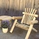 preview thumbnail 1 of 2, White Cedar Log Lawn Chair