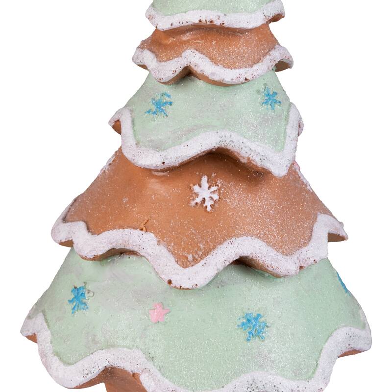 Gingerbread Cupcake Christmas Tree Decoration - 9.5"
