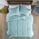 preview thumbnail 9 of 24, Madison Park York Faux Fur Comforter Mini Set