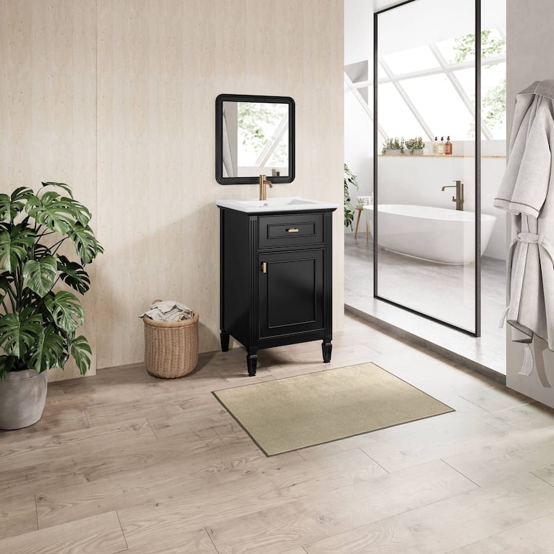 20"Freestanding Bathroom Vanity with Ceramic Sink