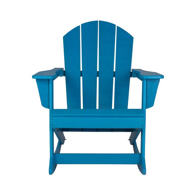 Laguna Adirondack Poly Rocking Chair - Pacific Blue