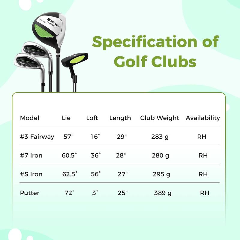 Ultimate Kids Golf Practice Set Junior Complete Golf Club Set for Kids - See Details