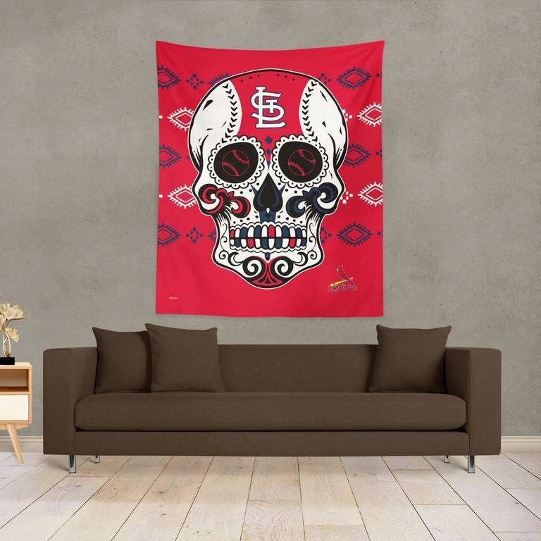 MLB Candy Skull Printed Wall Hanging