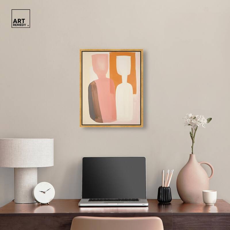 Peach Echoes II Canvas by Art Remedy