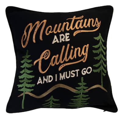 Donna Sharp Painted Bear Mountain Decorative Pillow