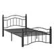 preview thumbnail 26 of 31, Sadie Brown and Black Metal Bed by iNSPIRE Q Classic