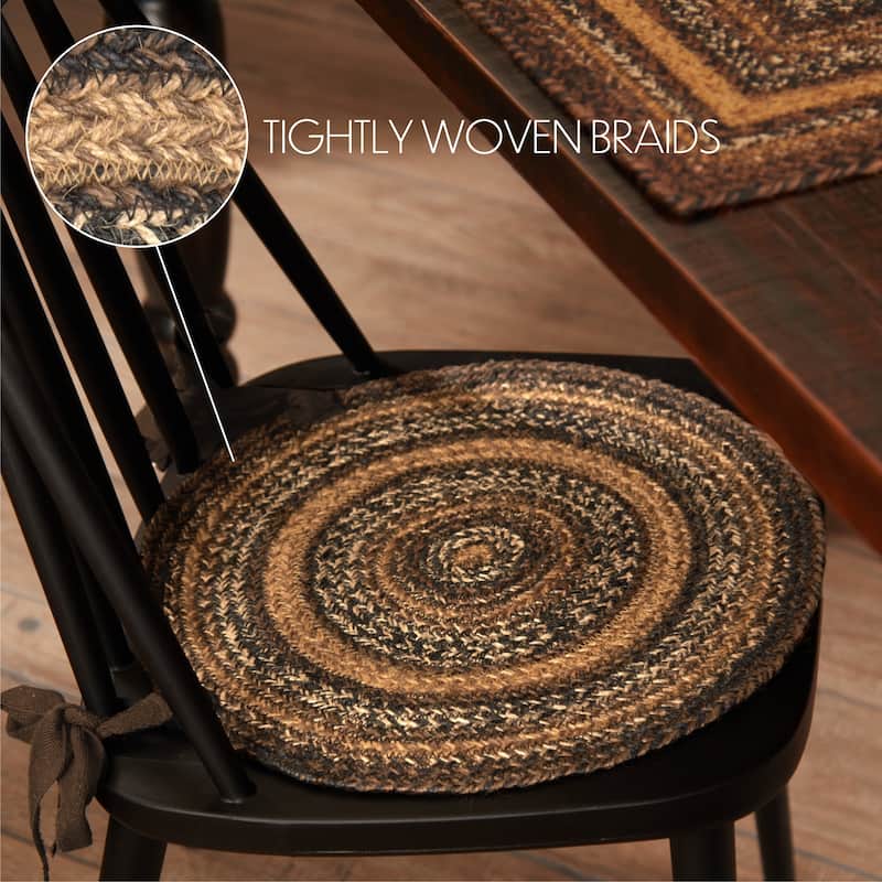 Espresso Jute Chair Pad