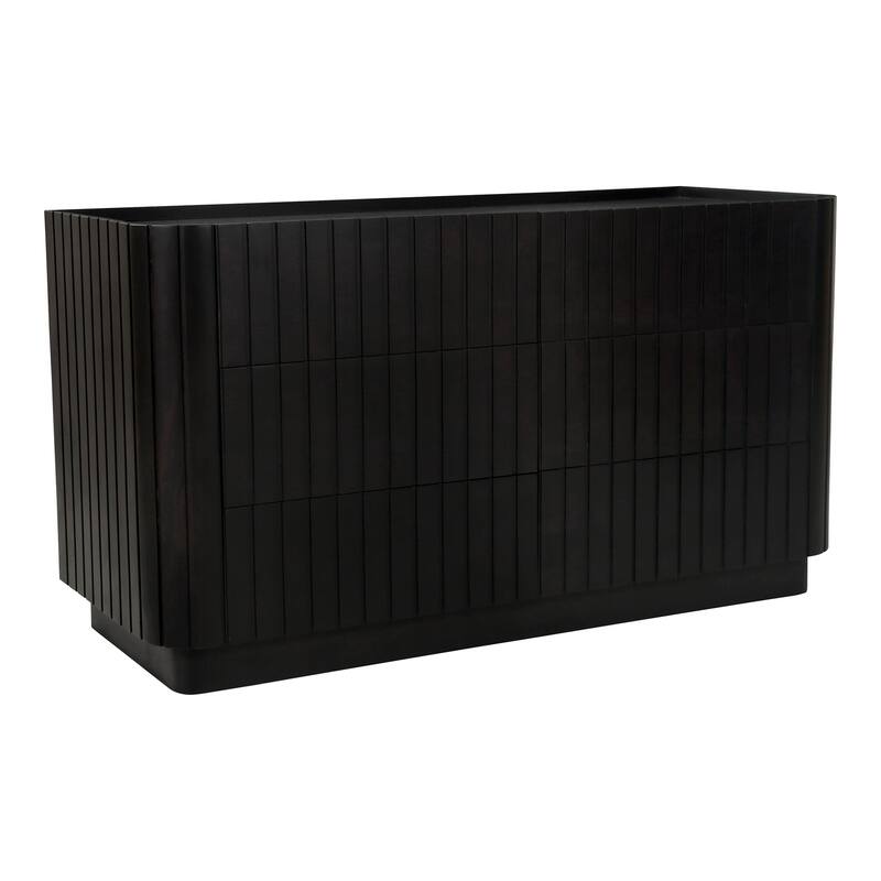 6-Drawer Black Dresser with Smooth Glide Drawers, Clean Modern Lines, and Ample Storage for Bedroom Essentials