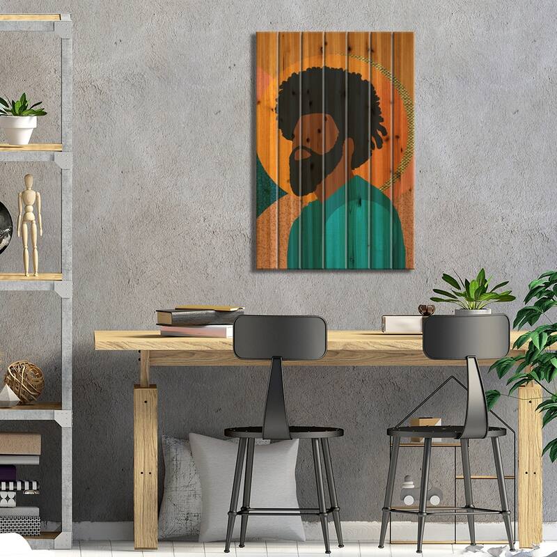 Confident Print On Wood by Sagmoon Paper Co. - Multi-Color
