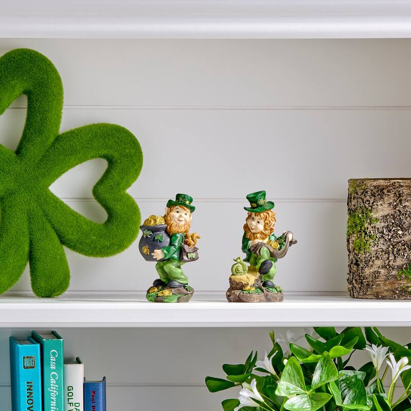 5.5" Resin Leprechaun Set of 2