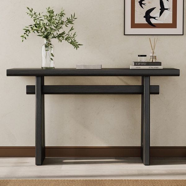 Christopher Knight Home - Chole Wood Console Table with Sculptural