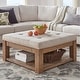 preview thumbnail 6 of 26, Lennon Pine Storage Ottoman Coffee Table by iNSPIRE Q Artisan