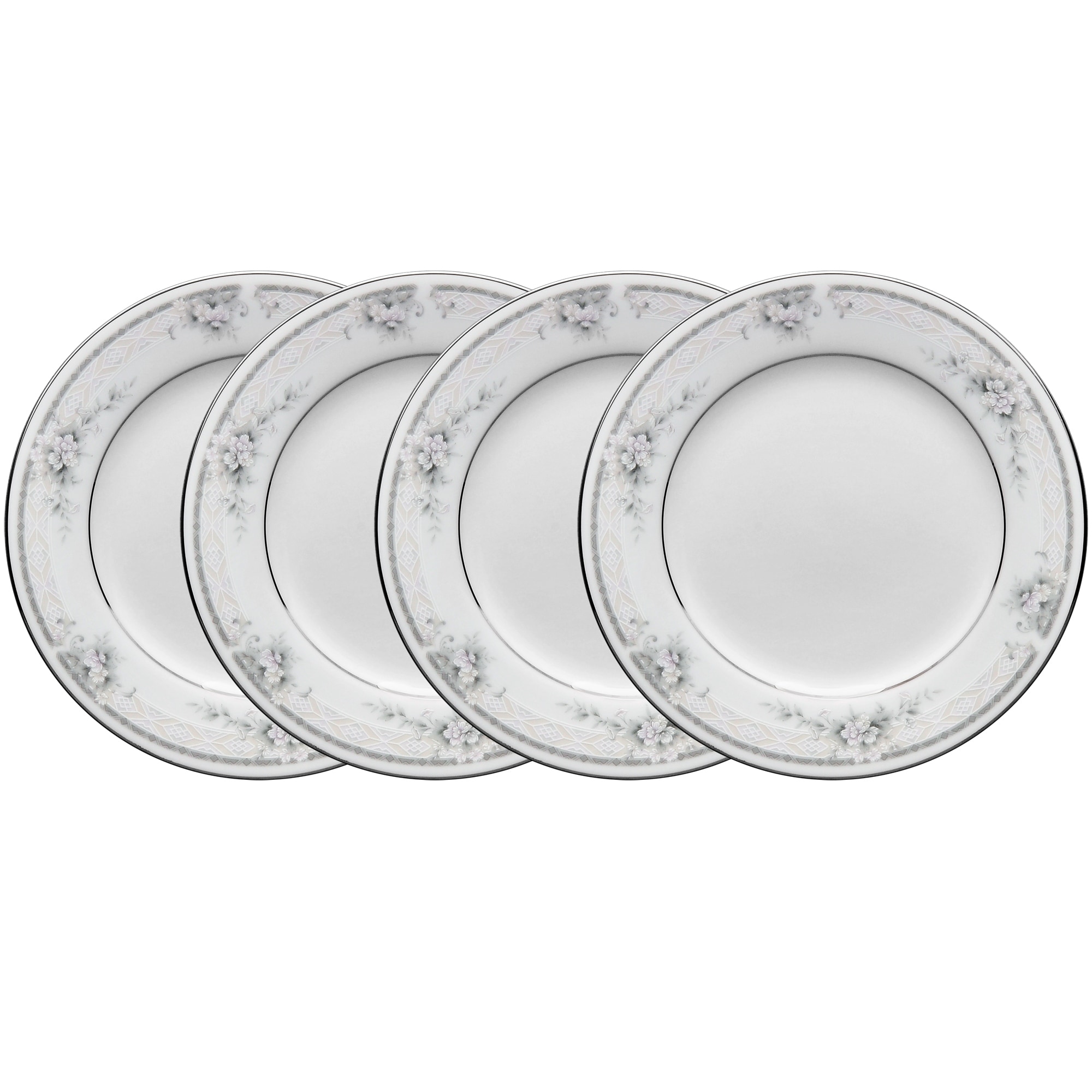 Noritake Sweet Leilani Set Of 4 Bread & Butter/Appetizer Plates, 6-1/4