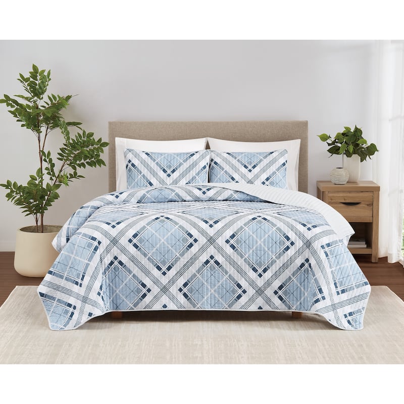 Truly Soft Lars Plaid 3 Piece Quilt Set