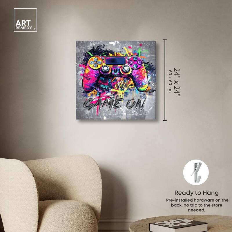 Game On Canvas by Art Remedy, Gallery Wrapped