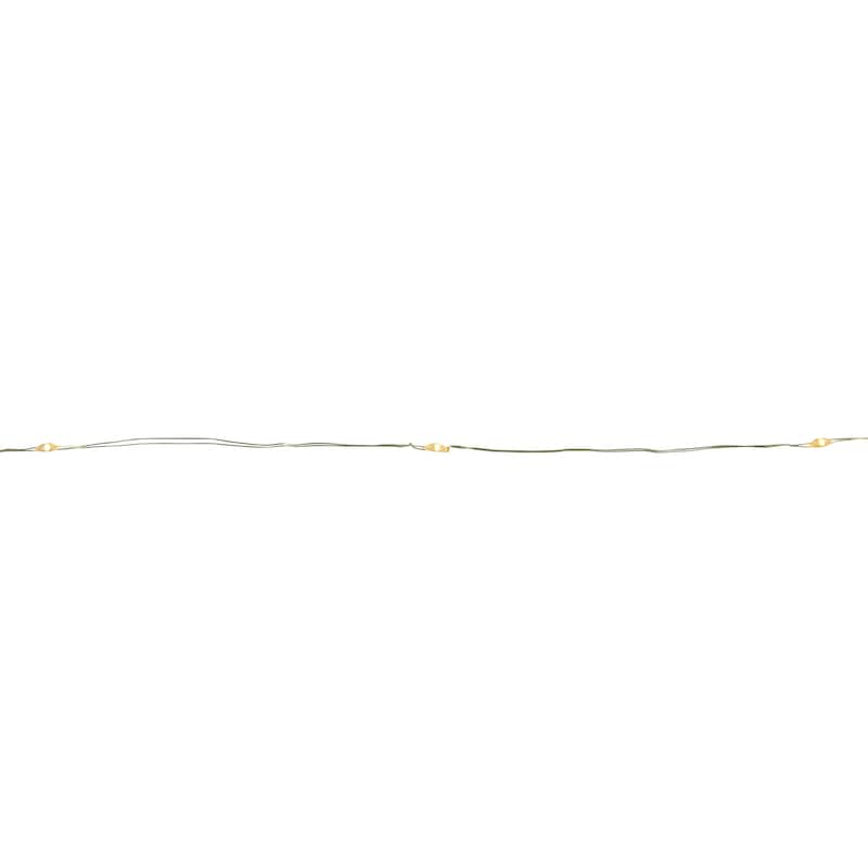 20 B/O Warm White LED Micro Fairy Lights - 6ft, Copper Wire