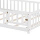 preview thumbnail 37 of 40, Full Size Wood Floor Bed w/ Bookcases ,Guard Rails,Storage Headboards