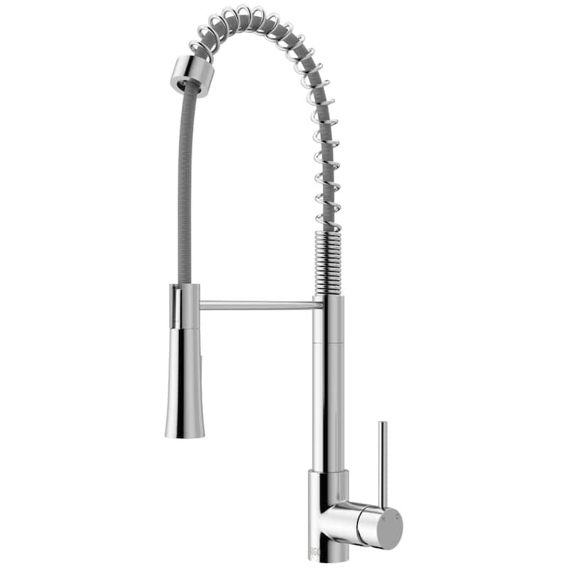 VIGO Laurelton 22" H Single Handle Pull-Down Sprayer Kitchen Faucet