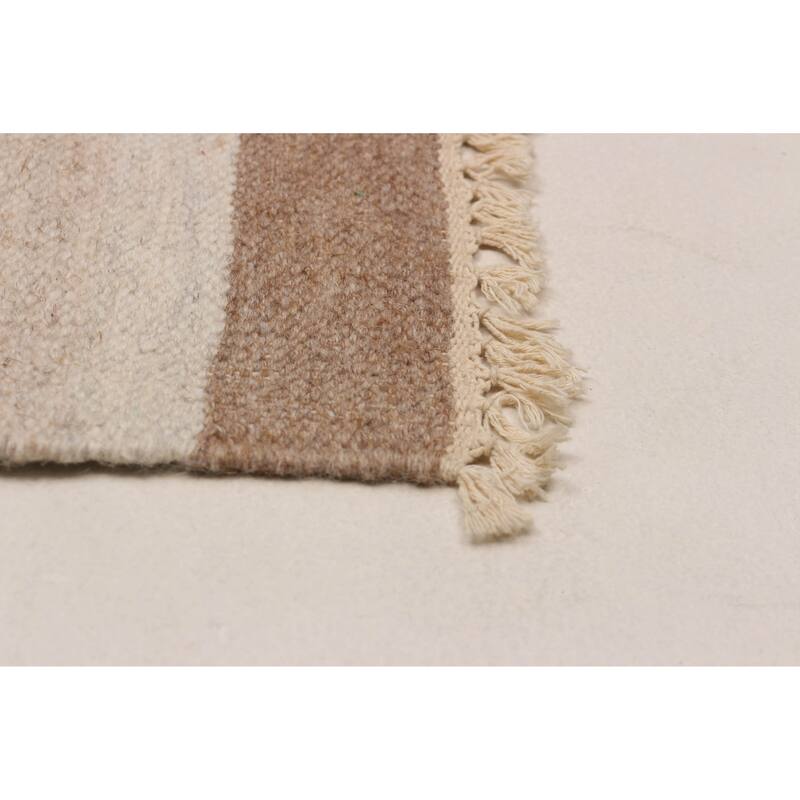 Ankara FW Ivory Kilim 4'11" x 8'3" - 4'11 x 8'3