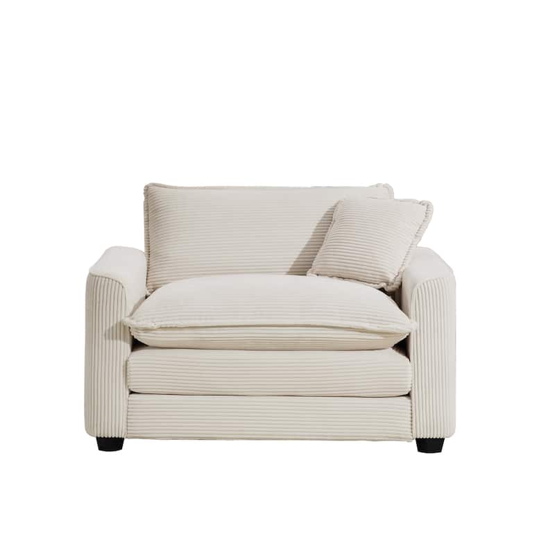 GDFStudio - Linda Corduroy Deep Seat Sofa