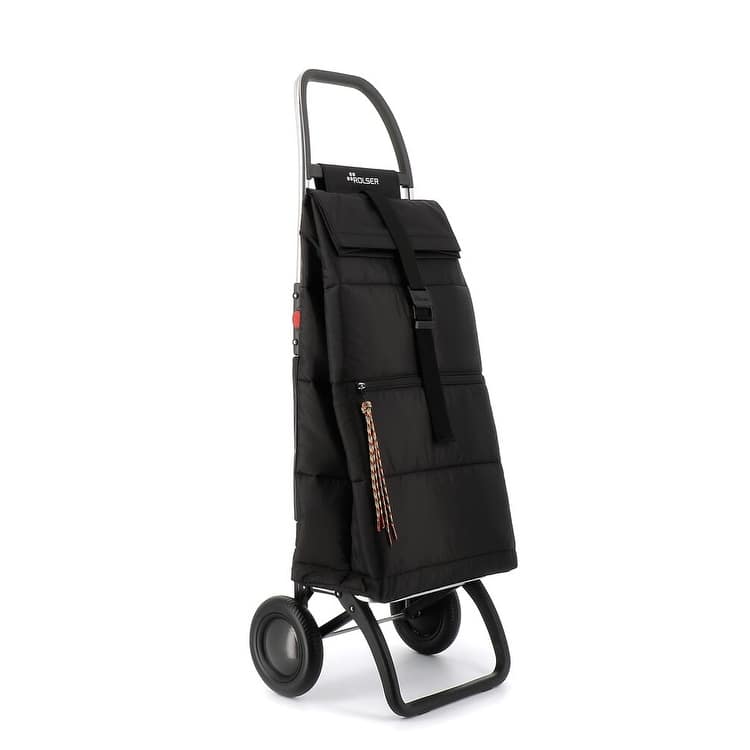 Shopping Trolley Rolser Big Polar 2 Wheel Foldable - 16.14 in.W x 12.59 in.D x 41 in.H - Black