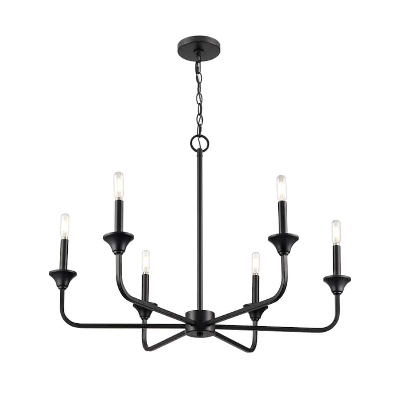 Millennium Lighting 97326 Herring 6 Light 32" Wide Taper Candle Style