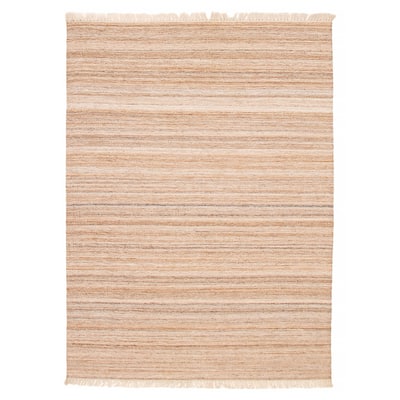 Boho Tan Kilim 5'4" x 7'6" - 5'4 x 7'6