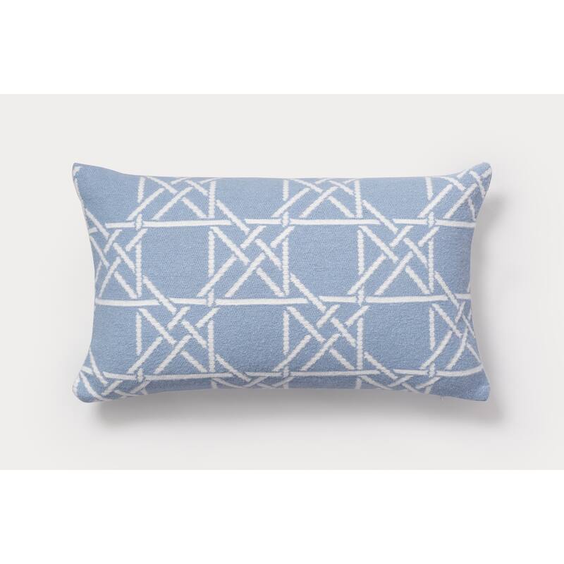 Brooks Brothers Lattice Work Decorative Pillow - Aqua